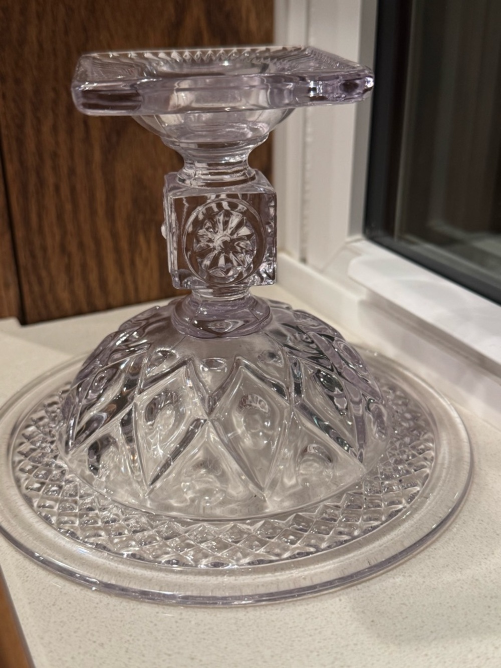 VINTAGE Imperial Glass Cape Cod Compote or Pedestal Dish - Picture 6 of 7